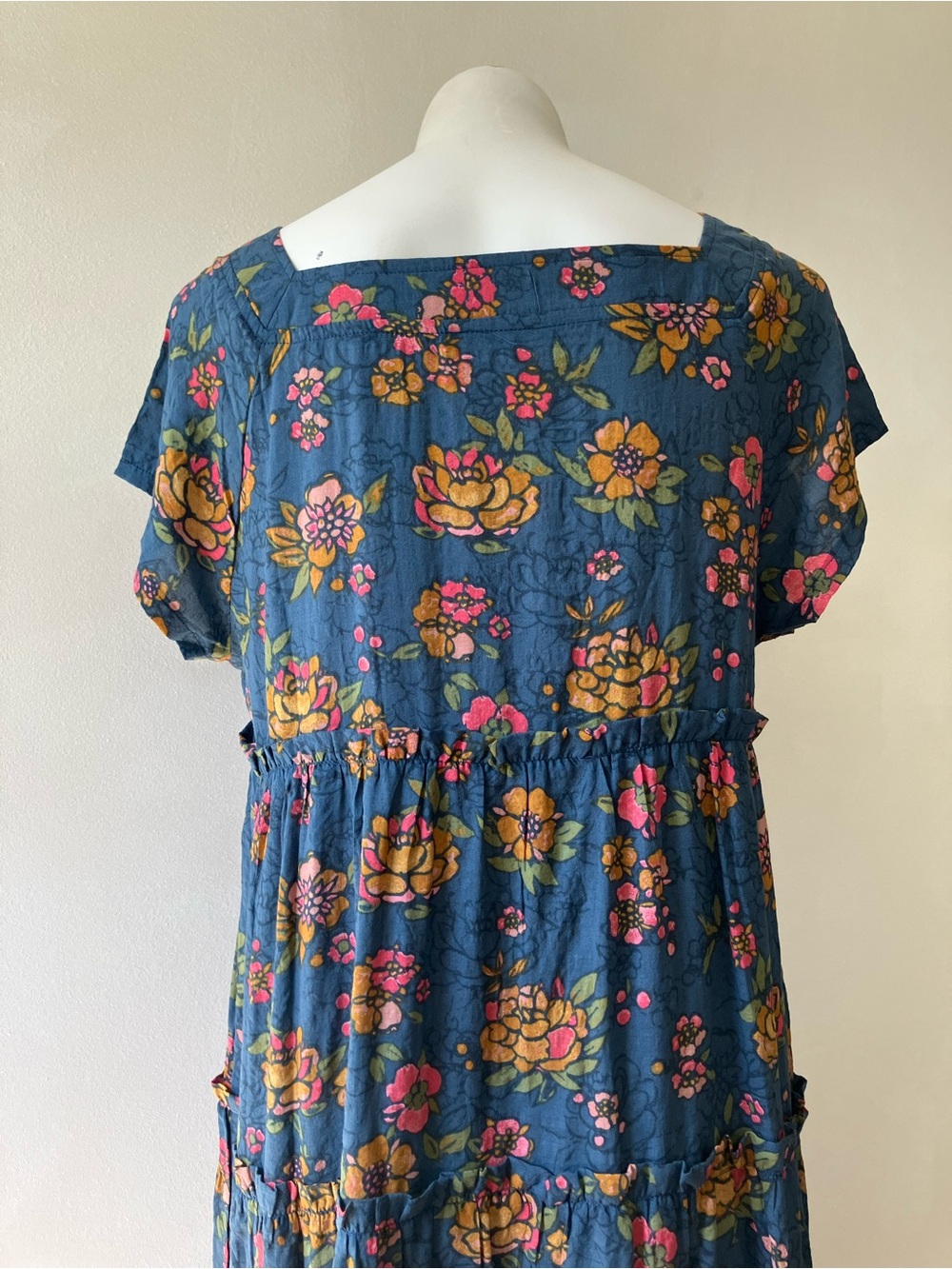 Natural Life | Berkeley Floral Tiered Square Neck Maxi Dress - Picture 5 of 8